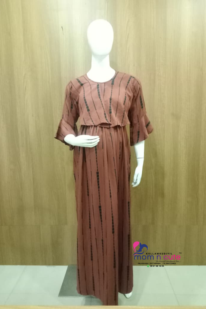 Women Maternity Dress Pregnancy Casual Long Sleeve