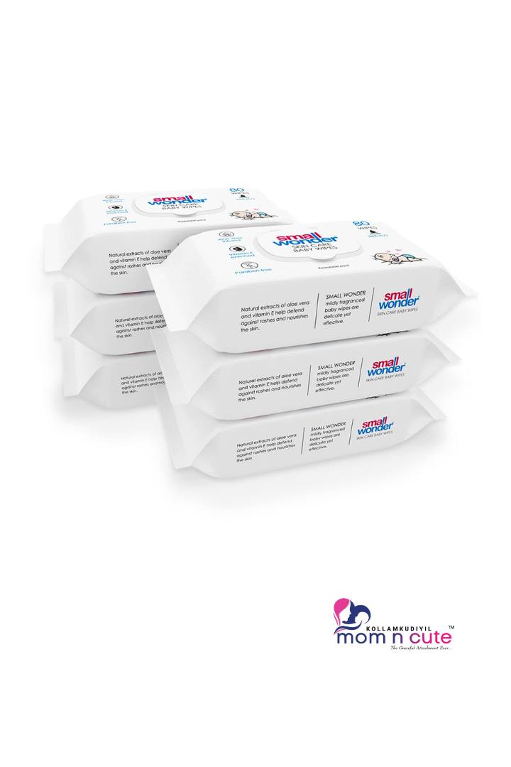 Small Wonder Skin Care Baby Wipes (Pack of 3)(240 Wipes)