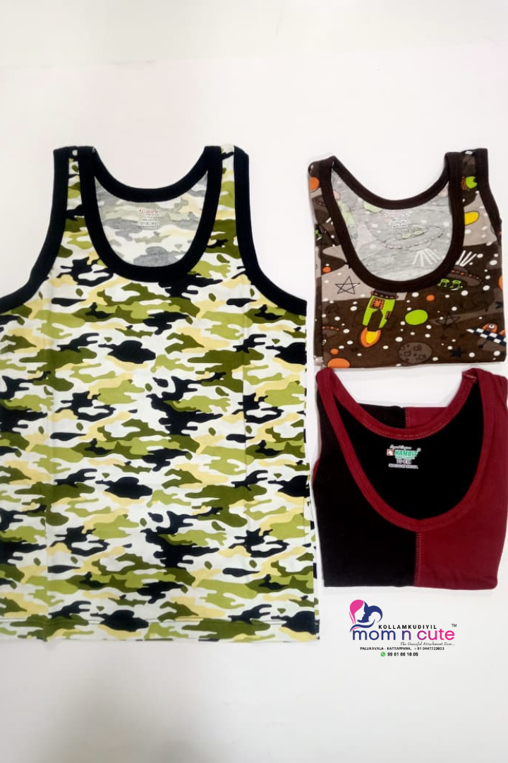 SUMMER BABY VEST (PACK OF 3)