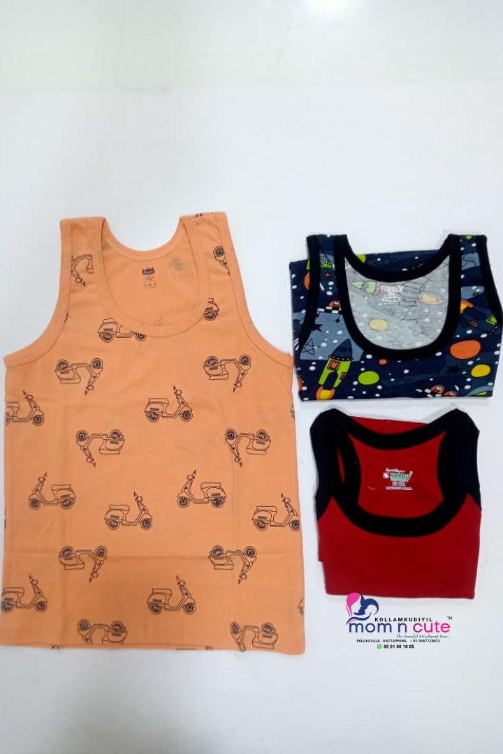 SUMMER BABY VEST (PACK OF 3)