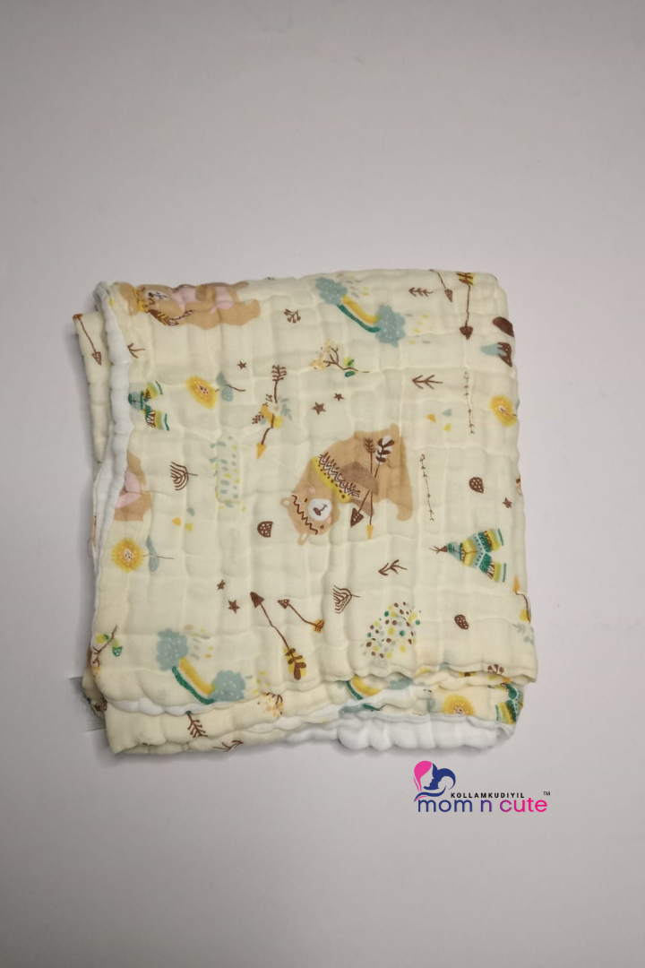 Crinkled Muslin Bath Towel