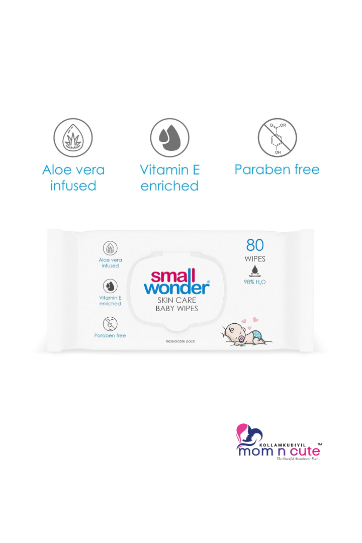 Small Wonder Skin Care Baby Wipes (Pack of 3)(240 Wipes)