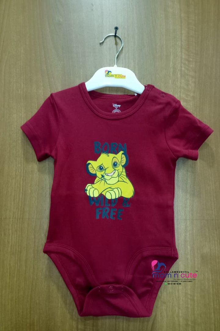 Half sleeve baby onesie