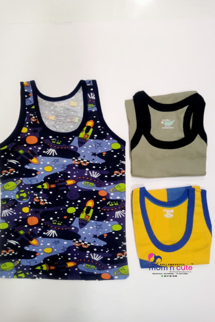 SUMMER BABY VEST (PACK OF 3)