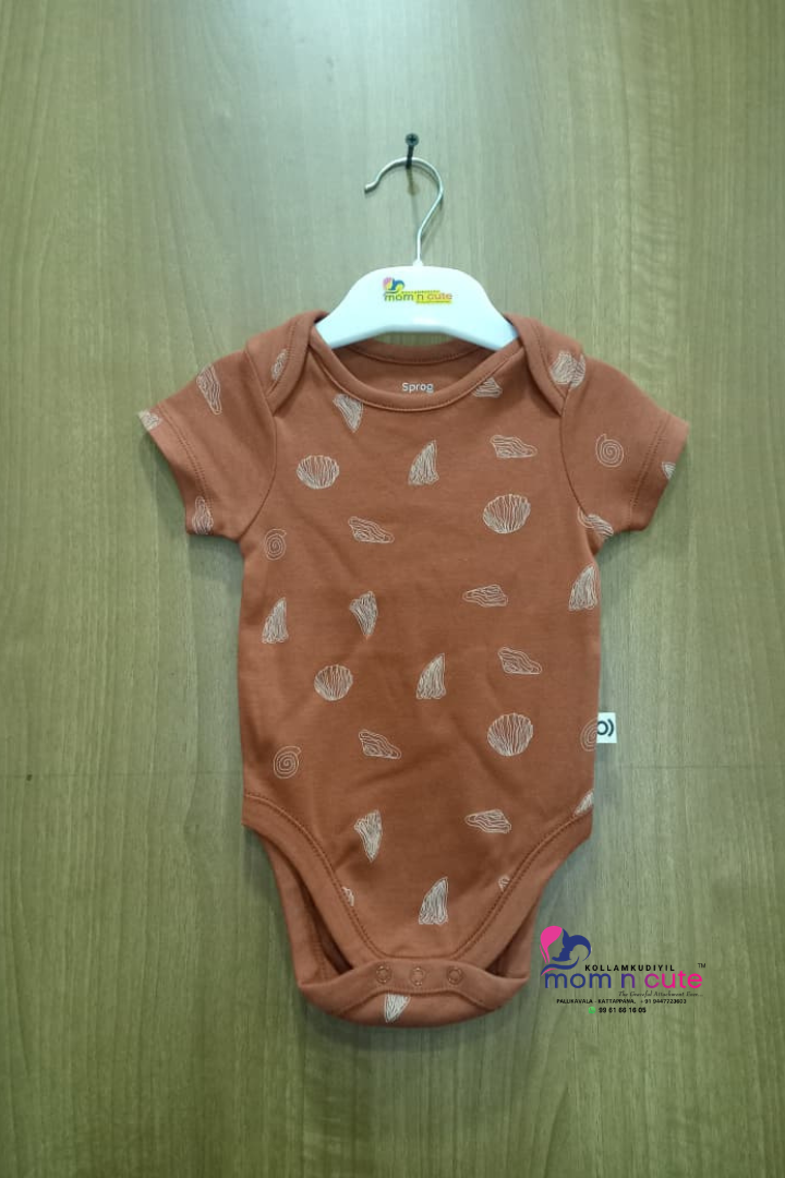 Half sleeve baby onesie