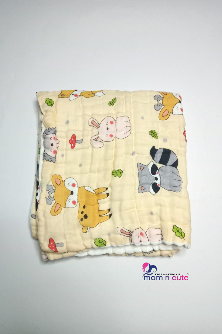 Crinkled Muslin Bath Towel