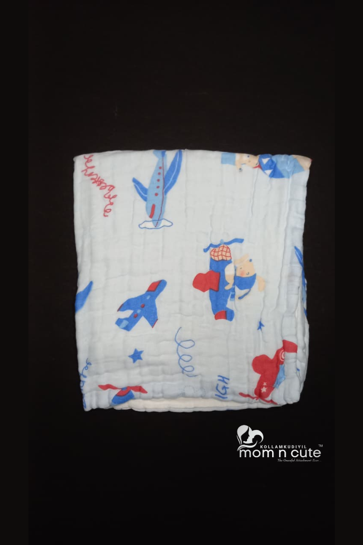 Crinkled Muslin Bath Towel