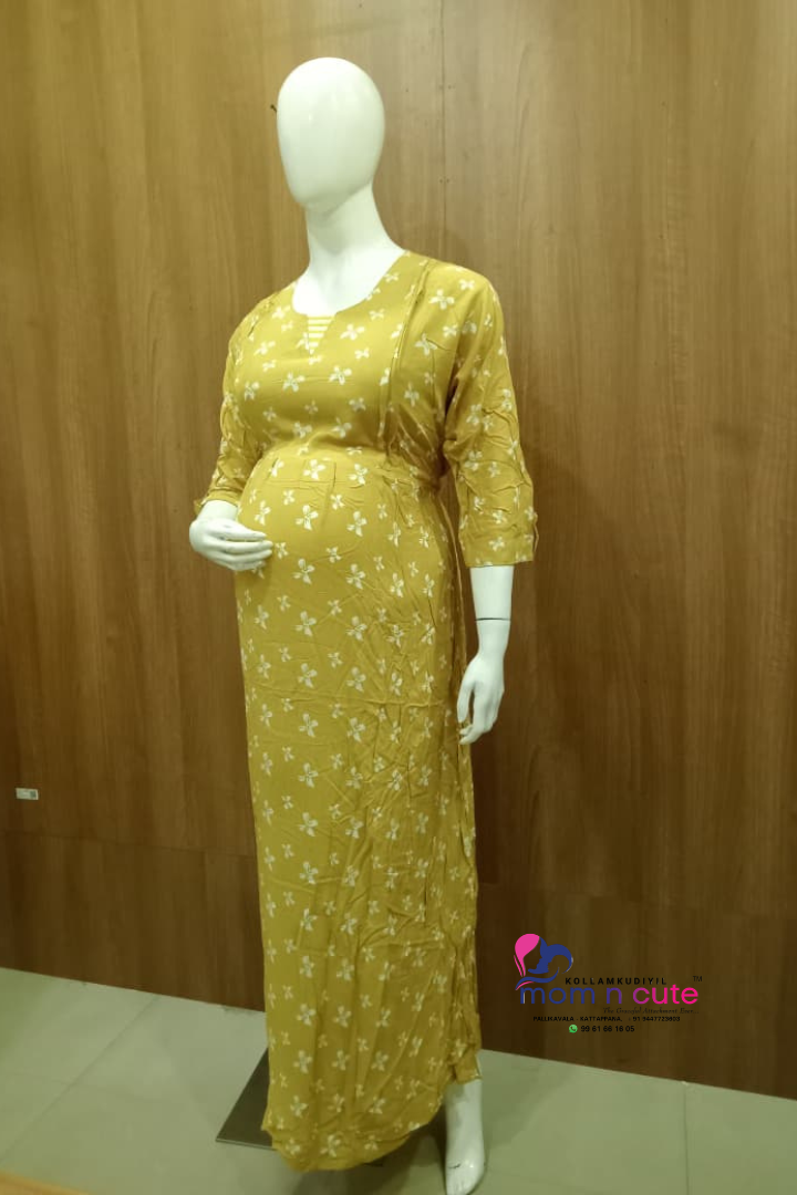 Women Maternity Dress Pregnancy Casual Long Sleeve