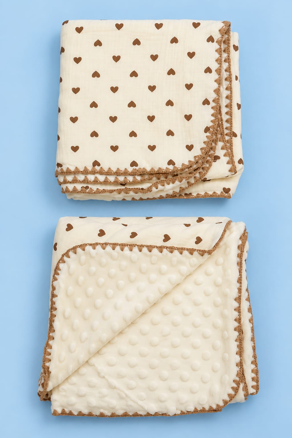 Premium Muslin Bubble Blanket – Ivory Collection