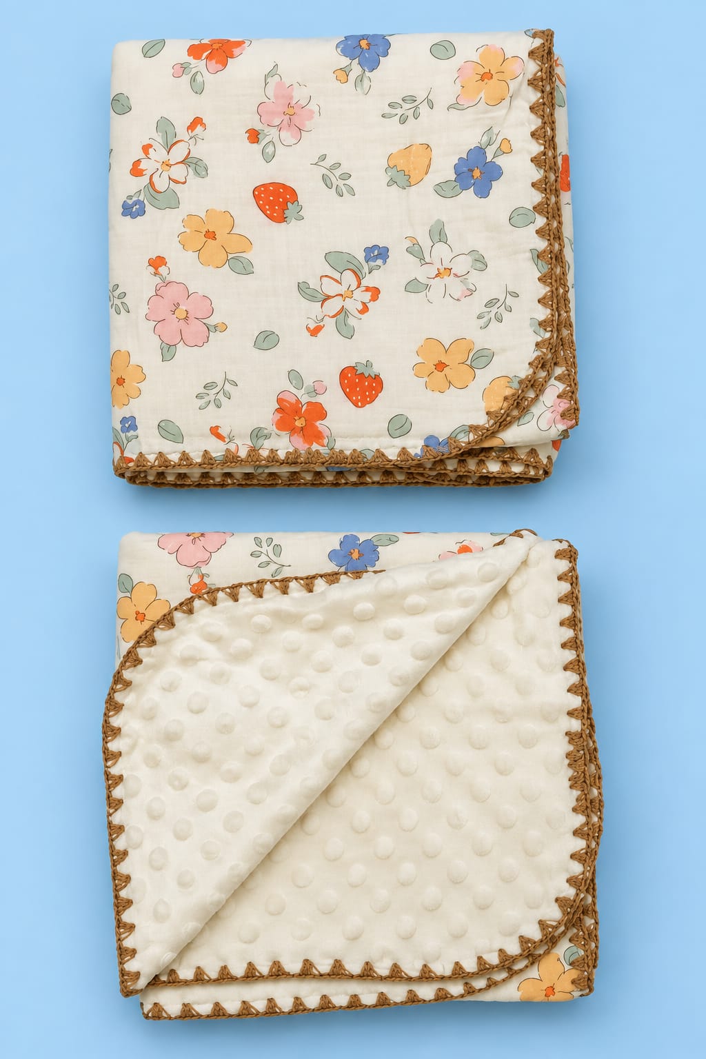 Premium Muslin Bubble Blanket – Ivory Collection