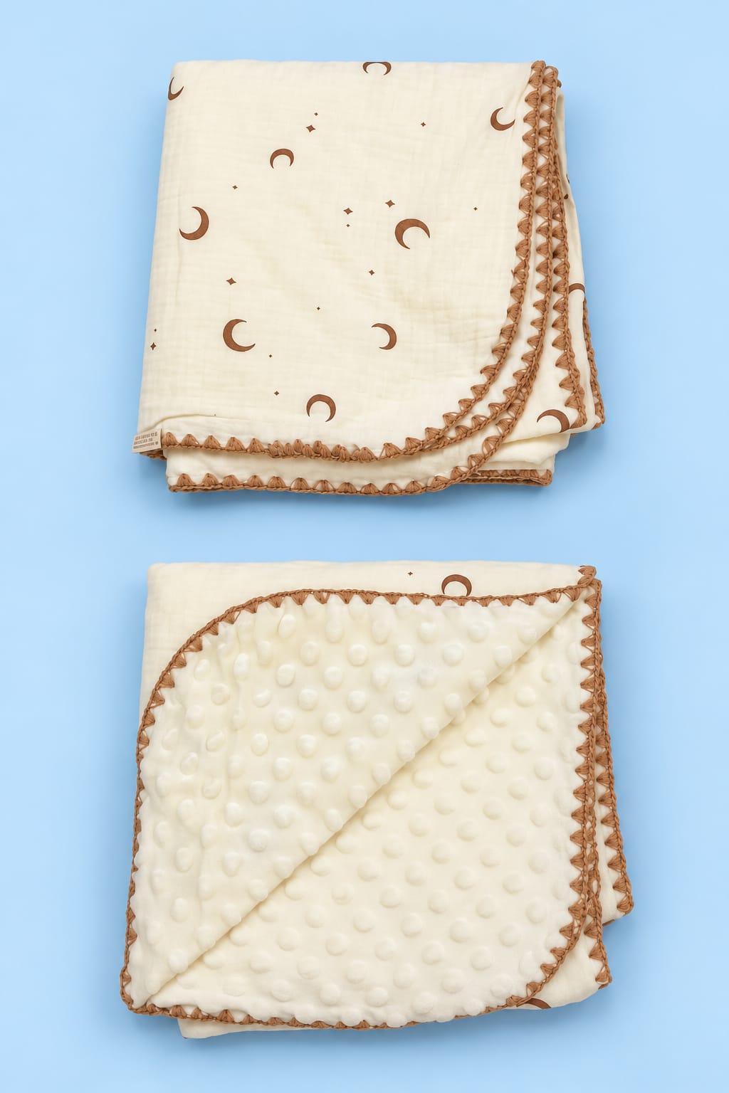 Premium Muslin Bubble Blanket – Ivory Collection