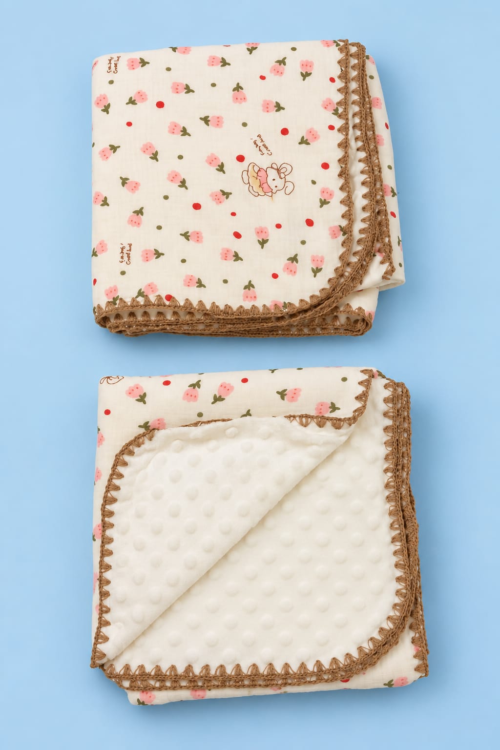 Premium Muslin Bubble Blanket – Ivory Collection