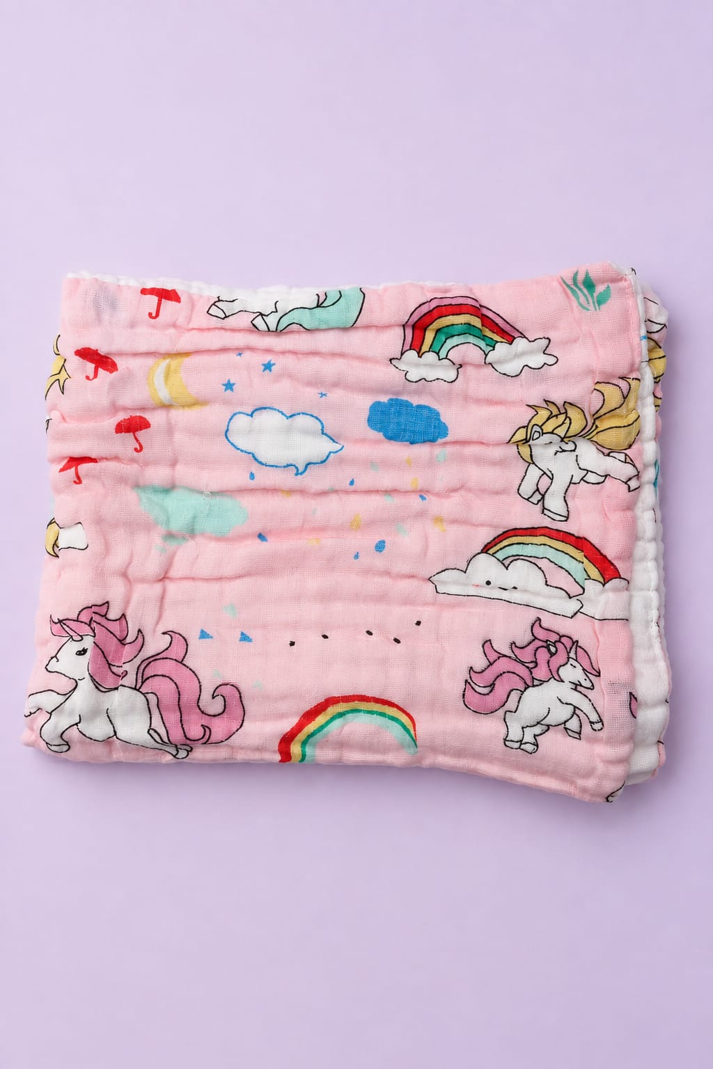 Crinkled Muslin Baby Bath Towel – 50×100 cm