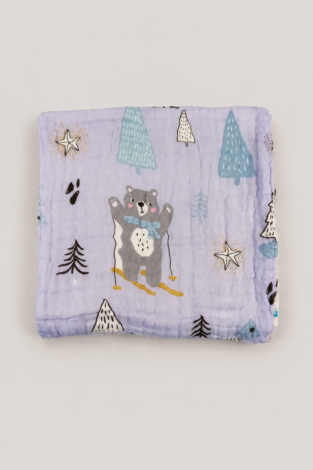 Crinkled Muslin Baby Bath Towel – 50×100 cm