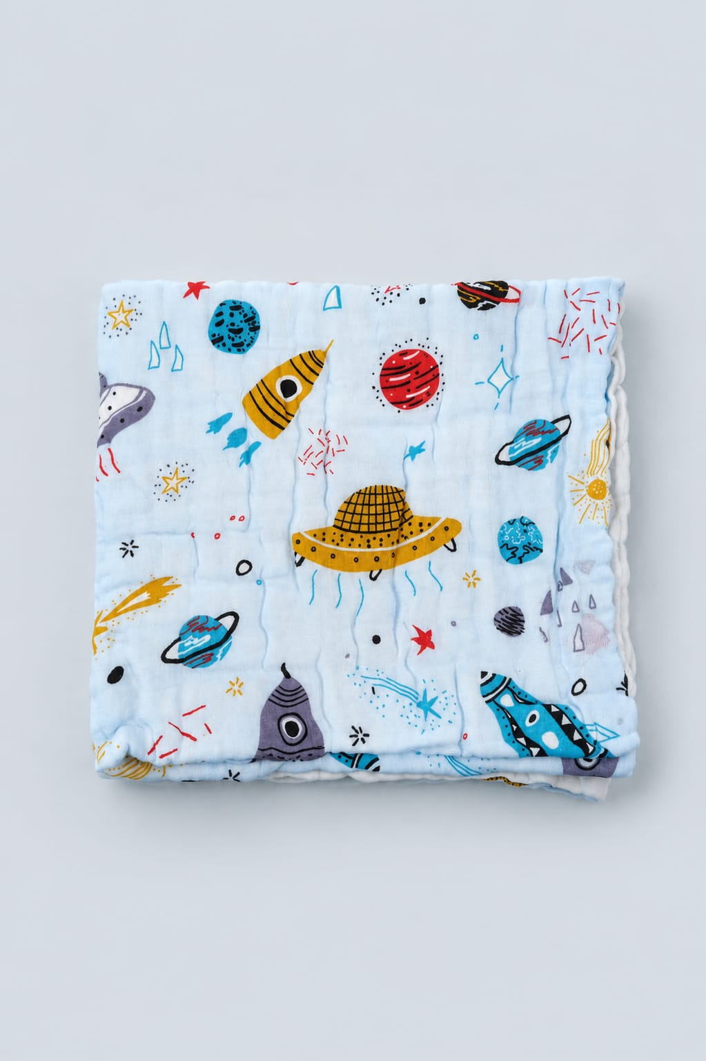 Crinkled Muslin Baby Bath Towel – 50×100 cm