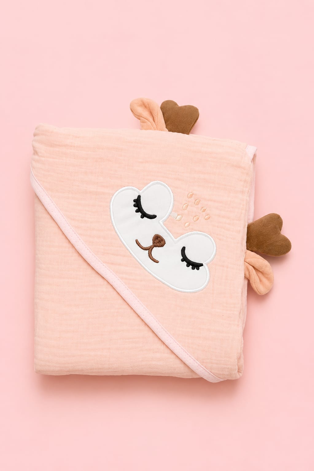Premium Crinkled Muslin Hooded Blanket – Different Colors