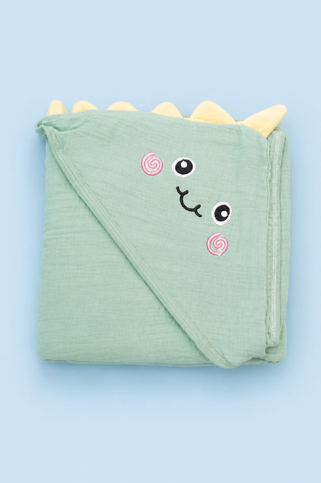 Premium Crinkled Muslin Hooded Blanket – Different Colors