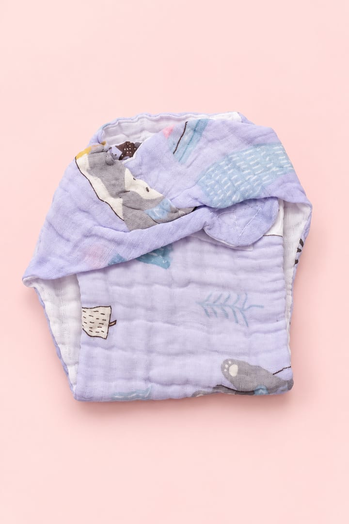Premium Crinkled Muslin Nappy – 0–3 Months
