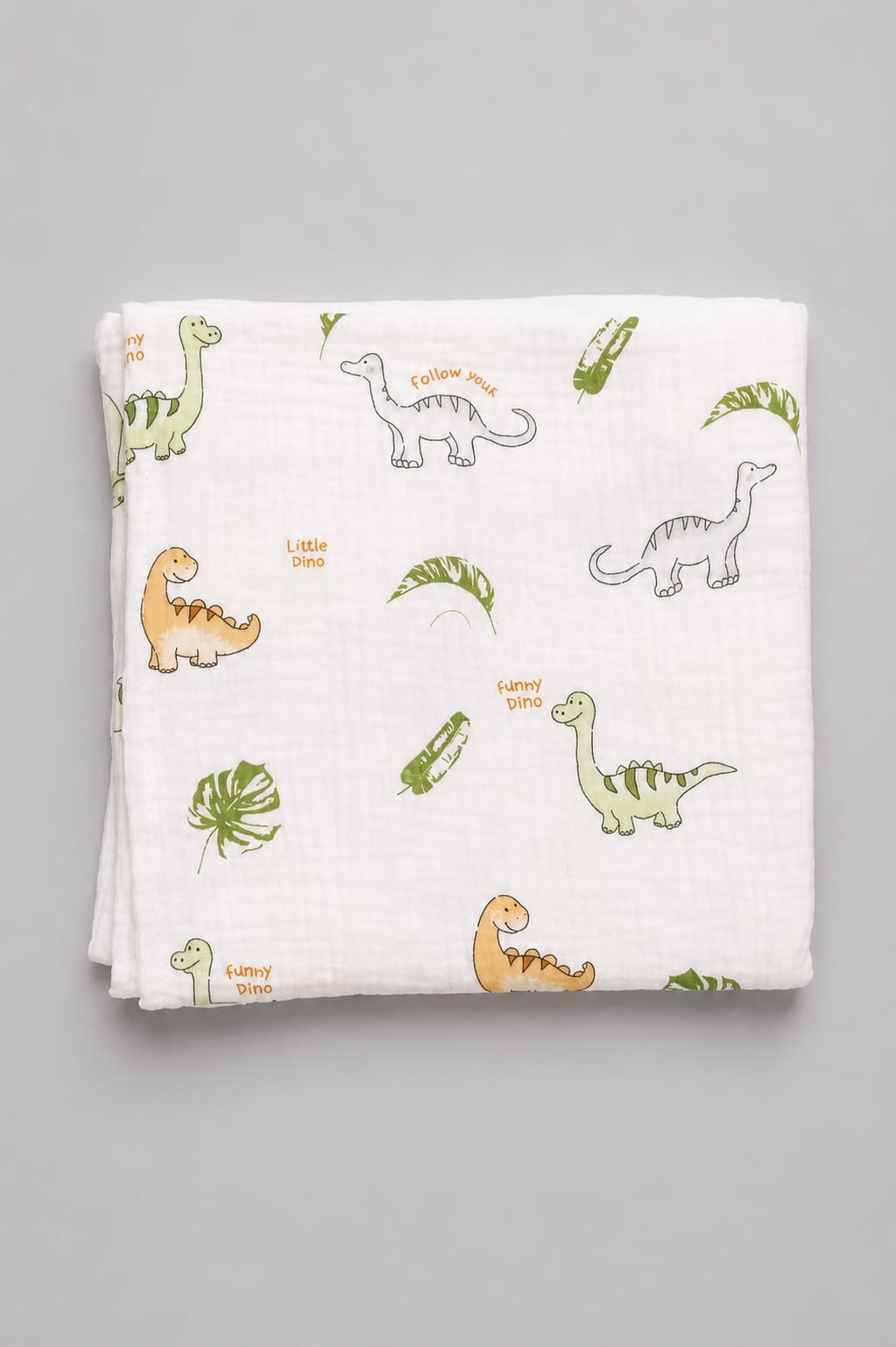 Ivory Crinkled Muslin Swaddle | 100% Cotton Crinkled Muslin Swaddle Wrap for New Born Baby ( in Ivory Color, 100×100 cm) | Baby Blanket & Swaddle for Newborn