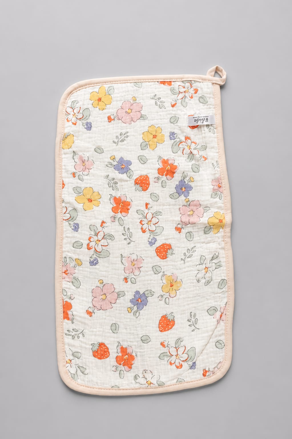 Crinkled Muslin Cotton Burping Towels | Burp Cloth  for Newborn Baby - Ivory