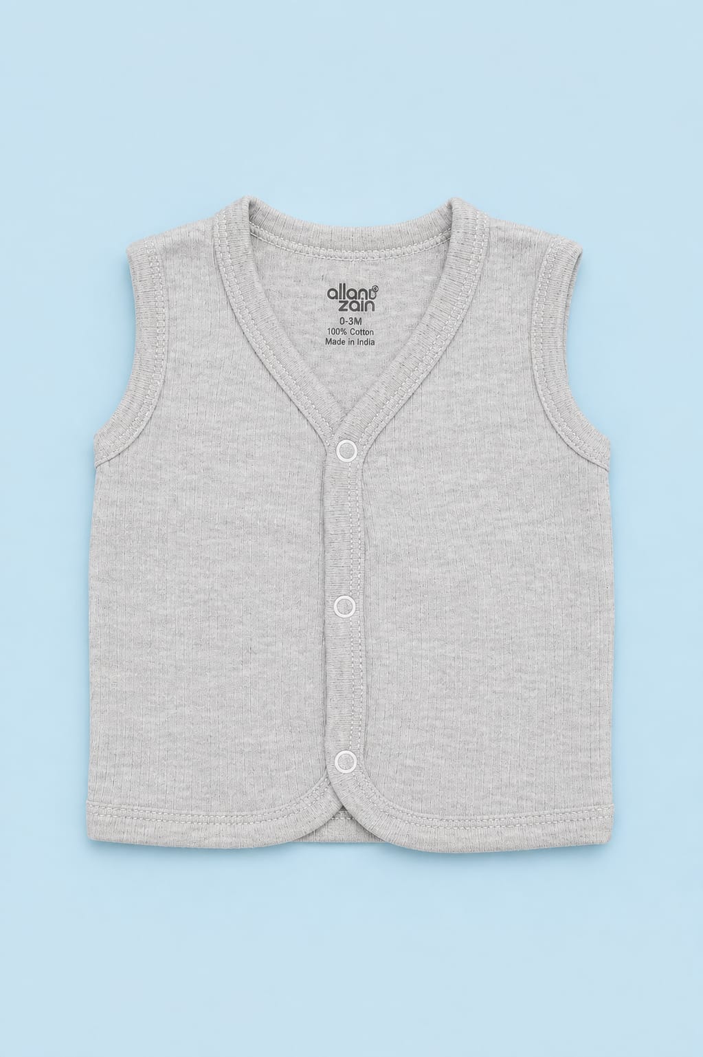 Soft Cotton Front Open Jabla – Newborn Size