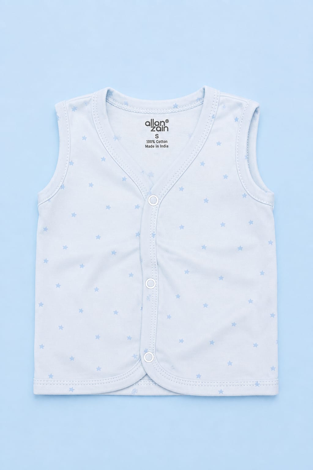 Soft Cotton Front Open Jabla – Newborn Size