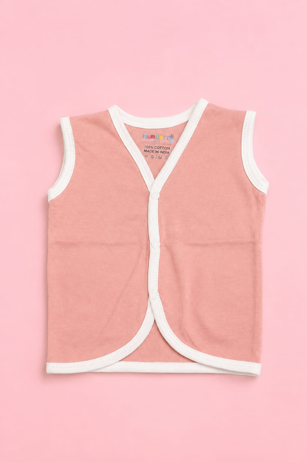 Soft Cotton Front Open Jabla – Newborn Size