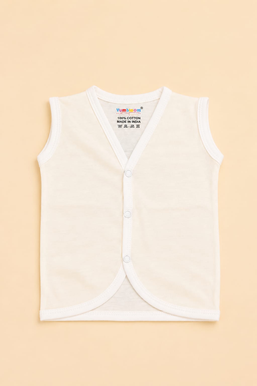 Soft Cotton Front Open Jabla – Newborn Size