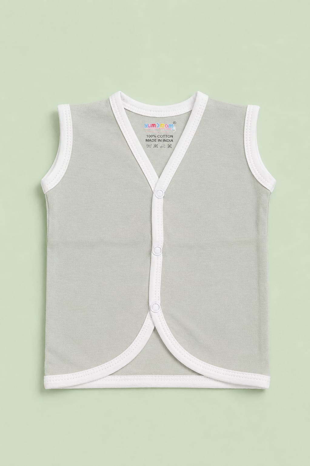 Soft Cotton Front Open Jabla – Newborn Size