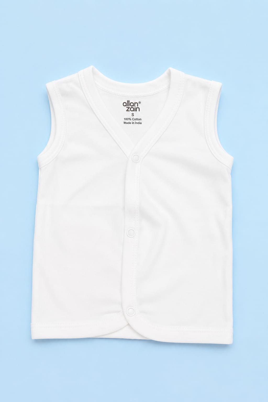 Soft Cotton Front Open Jabla – Newborn Size