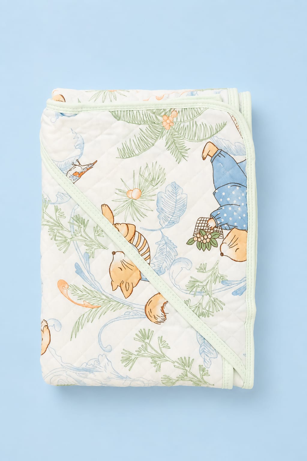 Premium Muslin Receiving Blanket Color | Muslin Hooded Blanket Color