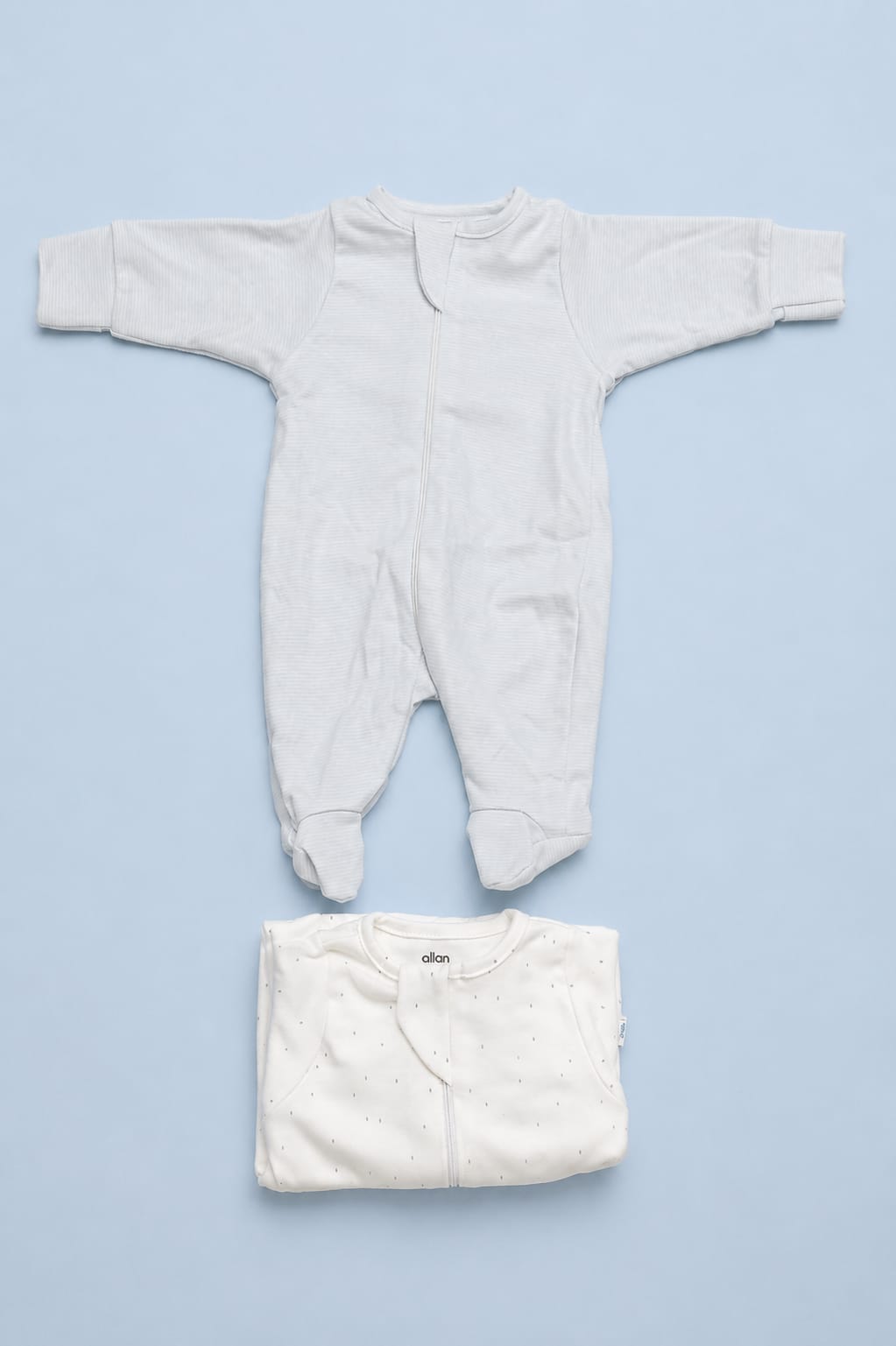 Newborn Sleepsuits With Zip / Rompers / Jumpsuit / Night Suits  – 2 Pc Combo