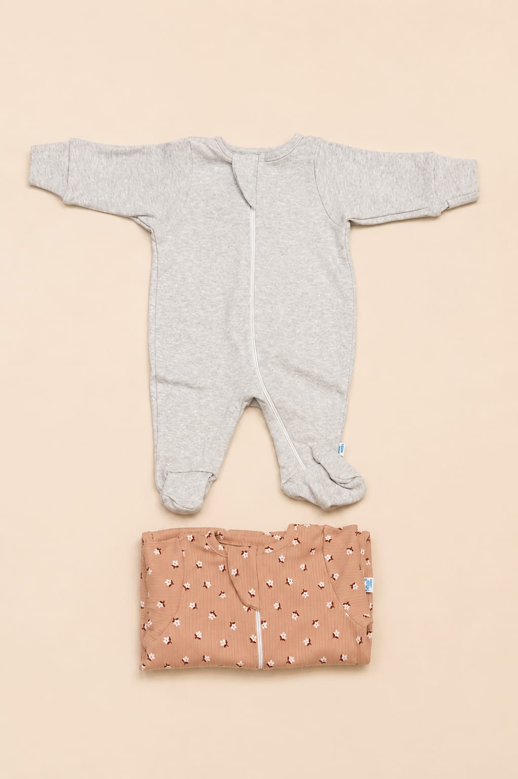 Newborn Sleepsuits With Zip / Rompers / Jumpsuit / Night Suits  – 2 Pc Combo