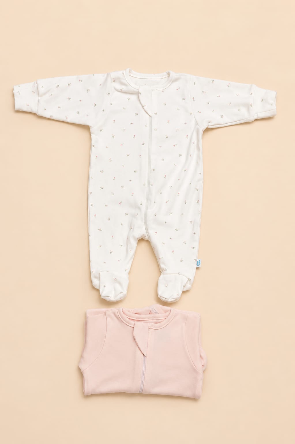 Newborn Sleepsuits With Zip / Rompers / Jumpsuit / Night Suits  – 2 Pc Combo