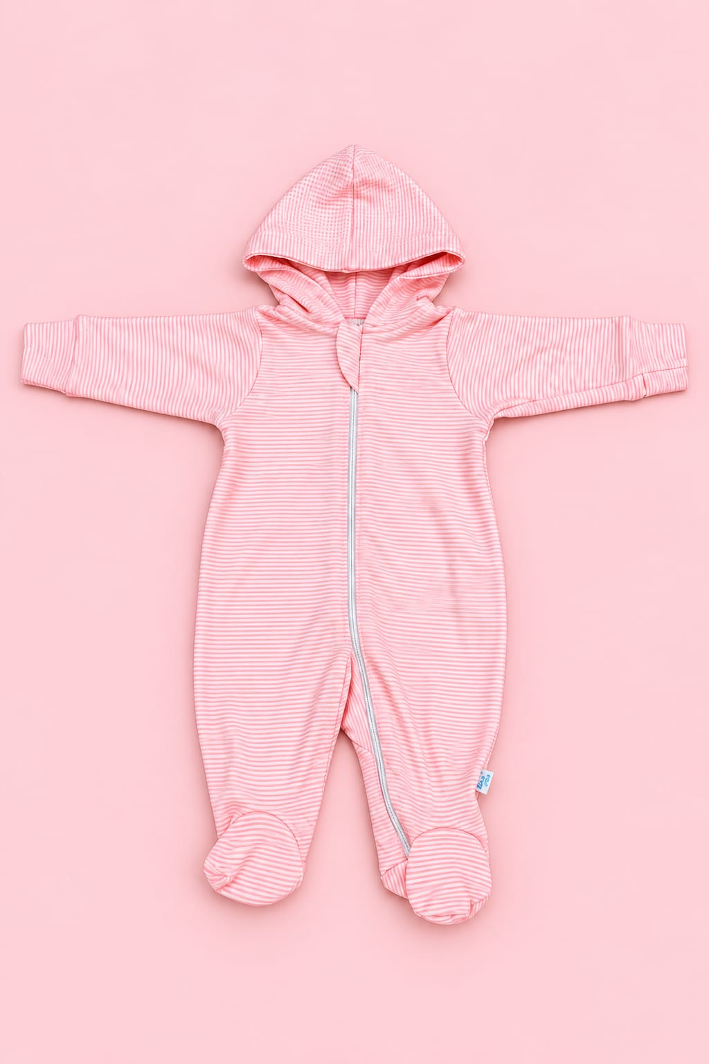 Soft Cotton Hooded Premium Sleepsuit – 0M to 3M