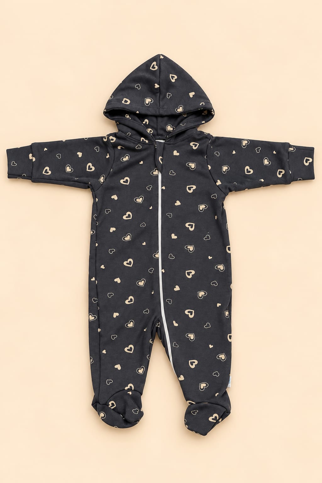 Soft Cotton Hooded Premium Sleepsuit – 0M to 3M