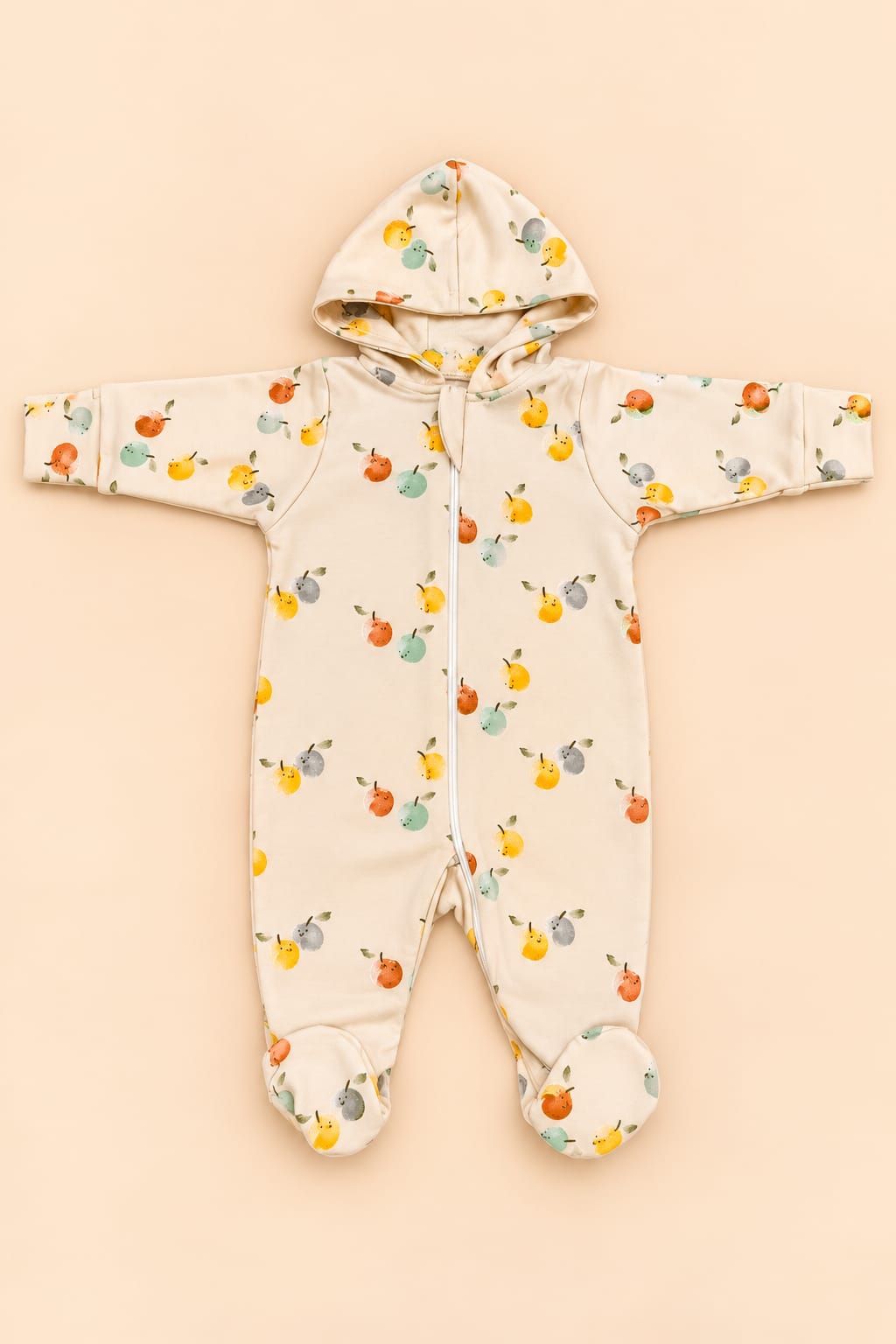 Soft Cotton Hooded Premium Sleepsuit – 0M to 3M