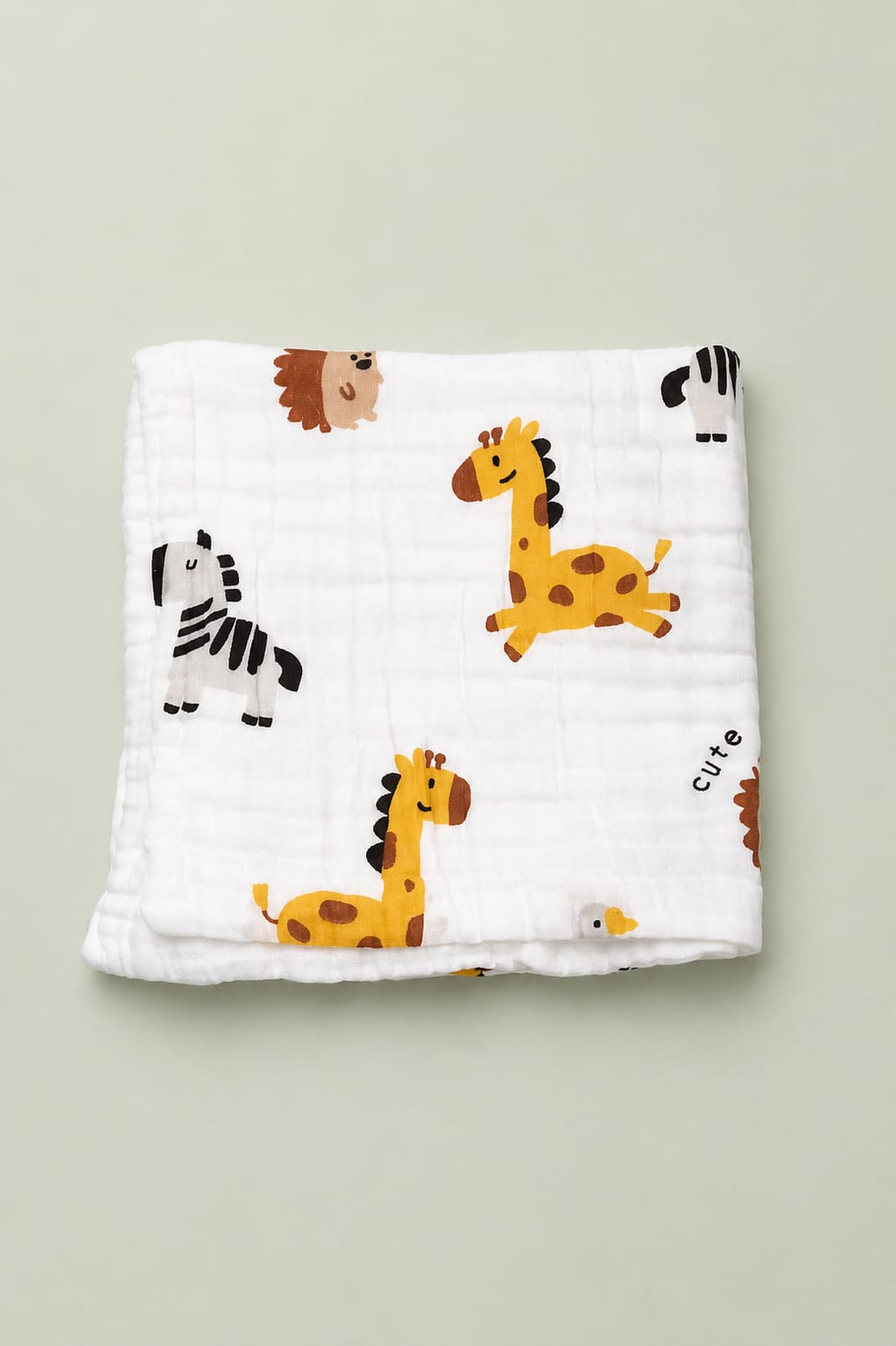 Crinkled Muslin Baby Bath Towel – 50×100 cm