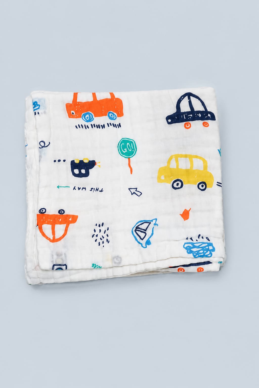 Crinkled Muslin Baby Bath Towel – 50×100 cm