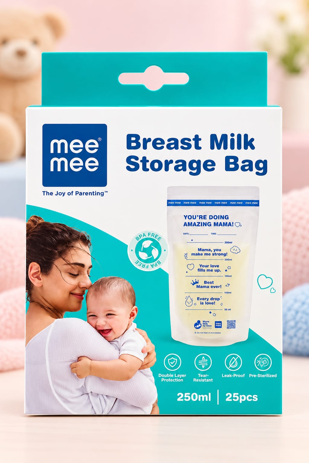 Breast Milk Storage Bag – 250ml (Pack of 25)
