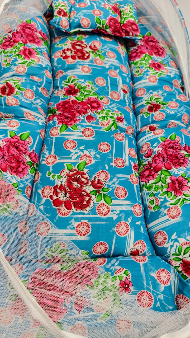 Floral Baby Net Bed