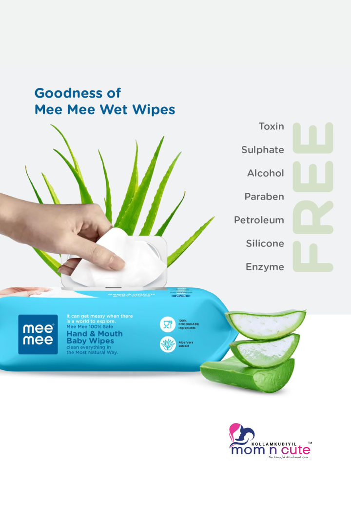 Mee Mee Soft Gentle Baby Wet Wipes (72 Wipes) Pack of 3
