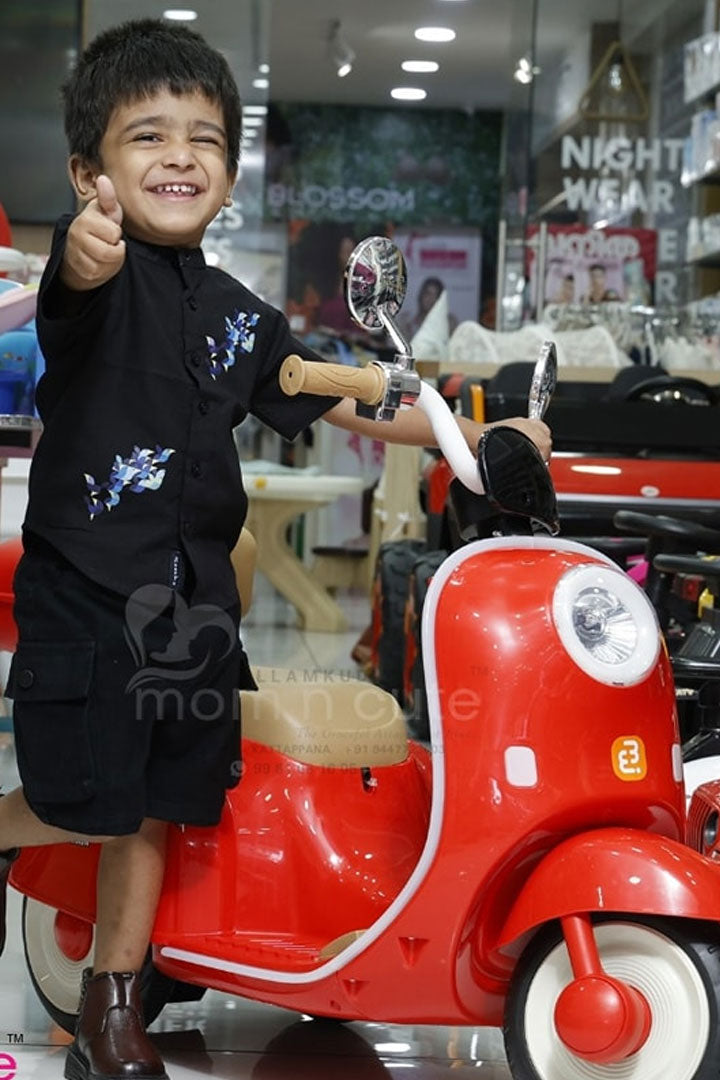 Red Vespa Ride-on Bike